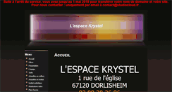 Desktop Screenshot of lespacekrystel.com